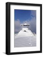 hut for viewing on the summit of the Kandel, Black Forest, Baden-Wurttemberg, Germany-Markus Lange-Framed Photographic Print