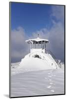 hut for viewing on the summit of the Kandel, Black Forest, Baden-Wurttemberg, Germany-Markus Lange-Mounted Photographic Print