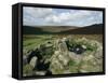 Hut Foundations, Grimspound Enclosure, Dartmoor, Devon, England, United Kingdom-Adam Woolfitt-Framed Stretched Canvas