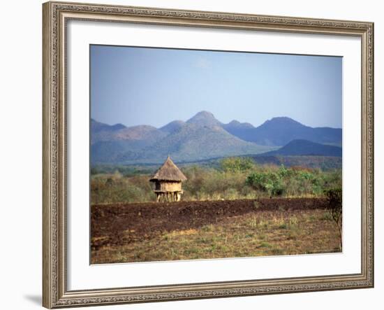 Hut in Field Near Konso Village, Omo River Region, Ethiopia-Janis Miglavs-Framed Photographic Print