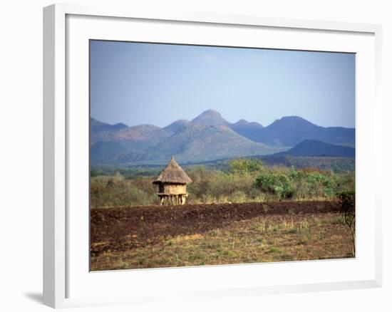 Hut in Field Near Konso Village, Omo River Region, Ethiopia-Janis Miglavs-Framed Photographic Print