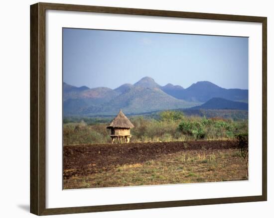 Hut in Field Near Konso Village, Omo River Region, Ethiopia-Janis Miglavs-Framed Photographic Print