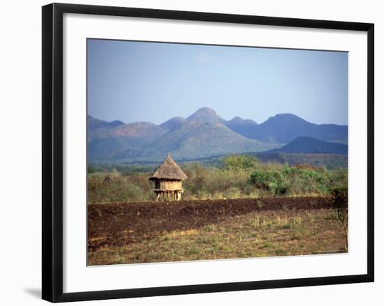 Hut in Field Near Konso Village, Omo River Region, Ethiopia-Janis Miglavs-Framed Photographic Print