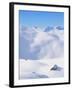 Hut in mountains, winter, Lenzerheide, Graubunden Canton, Switzerland-null-Framed Photographic Print