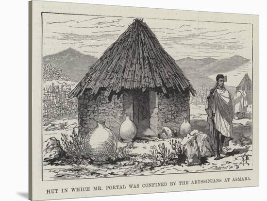 Hut in Which Mr Portal Was Confined by the Abyssinians at Asmara-null-Stretched Canvas