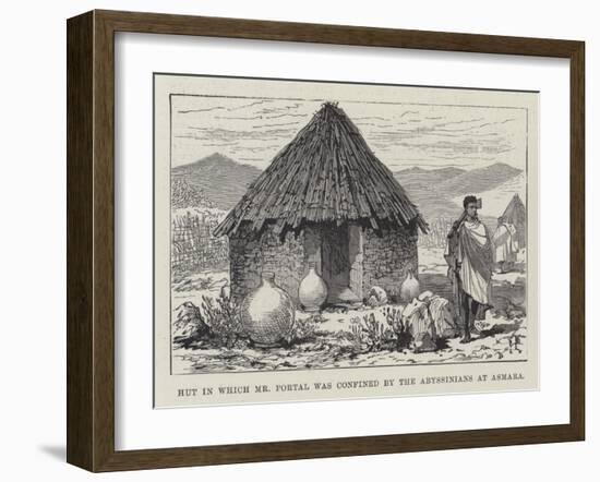 Hut in Which Mr Portal Was Confined by the Abyssinians at Asmara-null-Framed Giclee Print