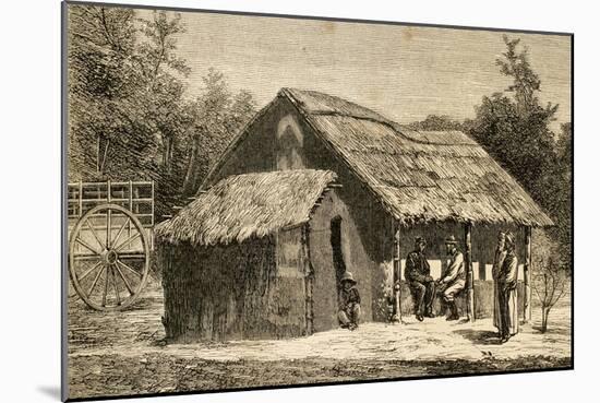 Hut of David Livingstone (1813-1873) in Ujiji-null-Mounted Giclee Print