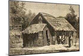 Hut of David Livingstone (1813-1873) in Ujiji-null-Mounted Giclee Print