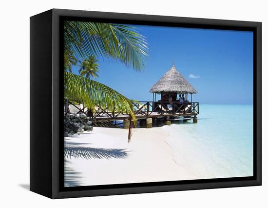 Hut on the Beach-null-Framed Stretched Canvas