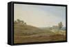 Hut with a Well on the Rugen-Caspar David Friedrich-Framed Stretched Canvas