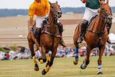 Horses Running in a Polo Match.-hutch photography-Photographic Print