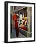 Hutladen-hatshop, 1914 Canvas, 60,5 x 50,5 cm.-August Macke-Framed Giclee Print