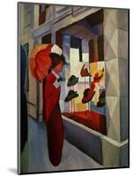 Hutladen-hatshop, 1914 Canvas, 60,5 x 50,5 cm.-August Macke-Mounted Giclee Print