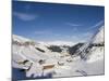 Huts, Hintertux Glacier, Mayrhofen Ski Resort, Zillertal Valley, Austrian Tyrol, Austria-Christian Kober-Mounted Photographic Print