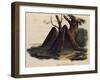 Huts in Jervis Bay, New Holland, Engraving from Painting by Louis-Auguste De Sainson-null-Framed Giclee Print