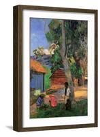 Huts in Martinique, 1887-Paul Gauguin-Framed Giclee Print