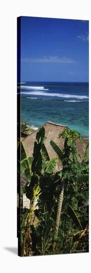 Huts on the Beach, Bingin Beach, Bali, Indonesia-null-Stretched Canvas