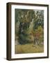 Huts Under the Trees-Paul Gauguin-Framed Giclee Print
