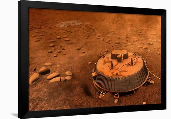 Huygens Probe on Titan Space Poster Print-null-Framed Poster