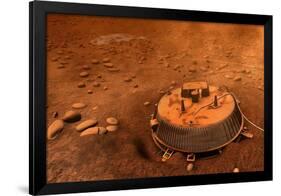 Huygens Probe on Titan Space Poster Print-null-Framed Poster