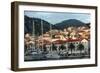 Hvar Harbor, Dalmatian Coast, Croatia-George Oze-Framed Photographic Print