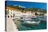 Hvar Harbour and Fortica (Spanish Fortress)-Matthew Williams-Ellis-Stretched Canvas