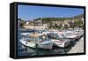 Hvar Harbour, Hvar Island, Dalmatia, Croatia, Europe-Frank Fell-Framed Stretched Canvas