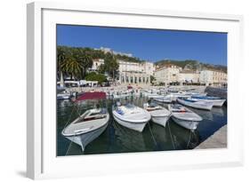 Hvar Harbour, Hvar Island, Dalmatia, Croatia, Europe-Frank Fell-Framed Photographic Print