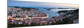 Hvar Town and the Pakleni Islands (Paklinski Islands) at Night-Matthew Williams-Ellis-Mounted Photographic Print