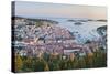 Hvar Town at Sunset Taken from the Spanish Fort (Fortica)-Matthew Williams-Ellis-Stretched Canvas