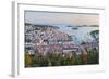 Hvar Town at Sunset Taken from the Spanish Fort (Fortica)-Matthew Williams-Ellis-Framed Photographic Print