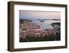 Hvar Town at Sunset Taken from the Spanish Fortress (Fortica)-Matthew Williams-Ellis-Framed Photographic Print