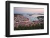 Hvar Town at Sunset Taken from the Spanish Fortress (Fortica)-Matthew Williams-Ellis-Framed Photographic Print