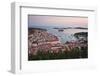 Hvar Town at Sunset Taken from the Spanish Fortress (Fortica)-Matthew Williams-Ellis-Framed Photographic Print