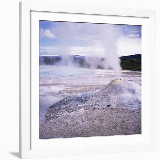 Hverquellir Geothermal Area, Interior Highlands, Iceland, Polar Regions-Geoff Renner-Framed Photographic Print