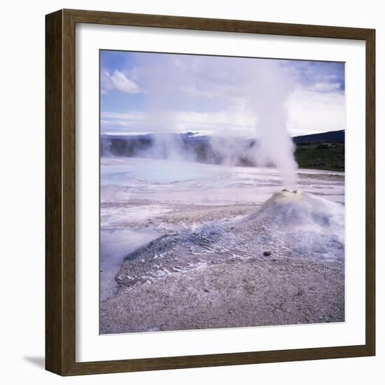 Hverquellir Geothermal Area, Interior Highlands, Iceland, Polar Regions-Geoff Renner-Framed Photographic Print