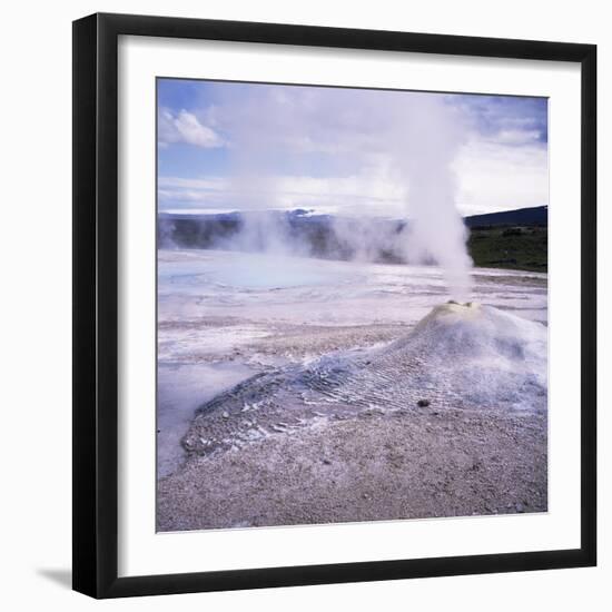 Hverquellir Geothermal Area, Interior Highlands, Iceland, Polar Regions-Geoff Renner-Framed Photographic Print