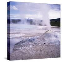 Hverquellir Geothermal Area, Interior Highlands, Iceland, Polar Regions-Geoff Renner-Stretched Canvas