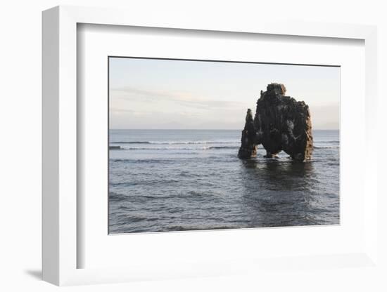 Hvitserkur, Hunafjšrdur, Hunafloi Bay, Vatnsnes Peninsula, North Iceland-Julia Wellner-Framed Photographic Print