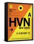 HVN New Haven Luggage Tag I-NaxArt-Framed Stretched Canvas