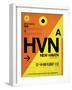 HVN New Haven Luggage Tag I-NaxArt-Framed Art Print