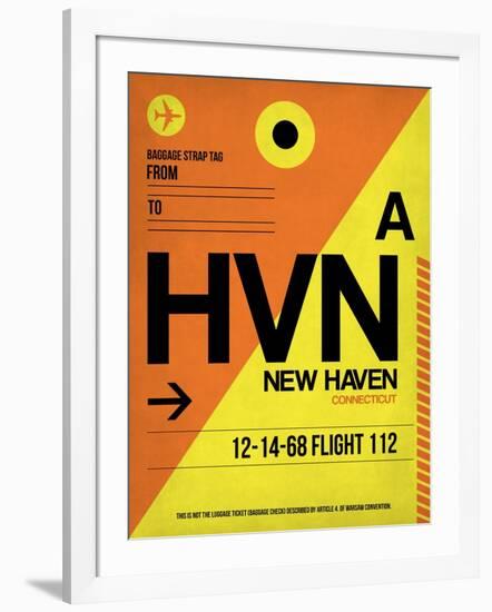 HVN New Haven Luggage Tag I-NaxArt-Framed Art Print