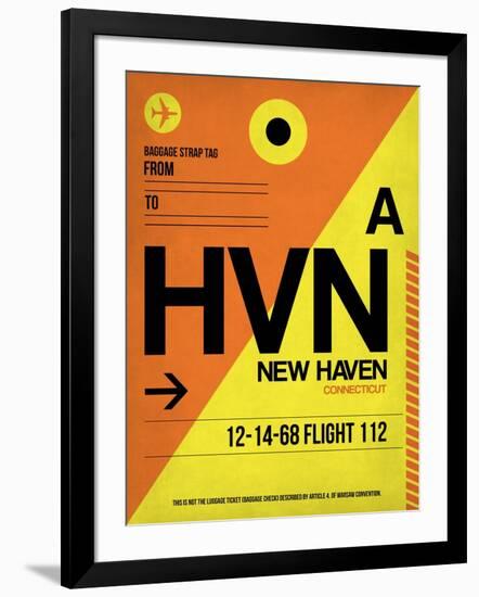 HVN New Haven Luggage Tag I-NaxArt-Framed Art Print