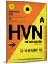 HVN New Haven Luggage Tag I-NaxArt-Mounted Art Print