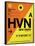 HVN New Haven Luggage Tag I-NaxArt-Framed Stretched Canvas