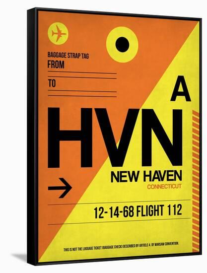 HVN New Haven Luggage Tag I-NaxArt-Framed Stretched Canvas