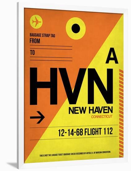 HVN New Haven Luggage Tag I-NaxArt-Framed Art Print