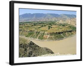 Hwang Ho, the Yellow River, in Qinghai Province, China-Gina Corrigan-Framed Photographic Print