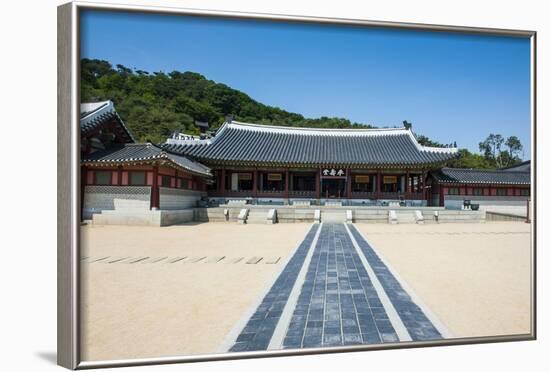 Hwaseong Haenggung Palace, UNESCO World Heritage Site, Fortress of Suwon, South Korea, Asia-Michael-Framed Photographic Print