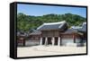 Hwaseong Haenggung Palace, UNESCO World Heritage Site, Fortress of Suwon, South Korea, Asia-Michael-Framed Stretched Canvas